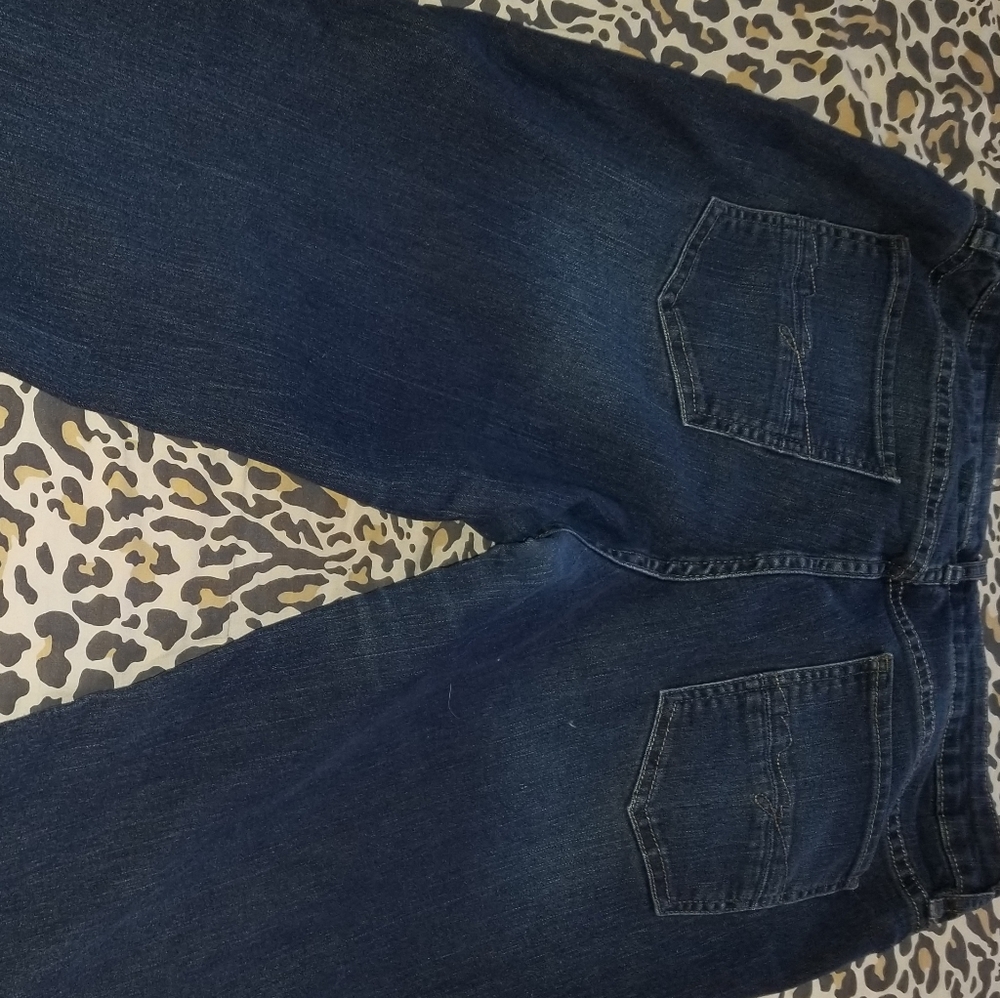 Dark blue jeans